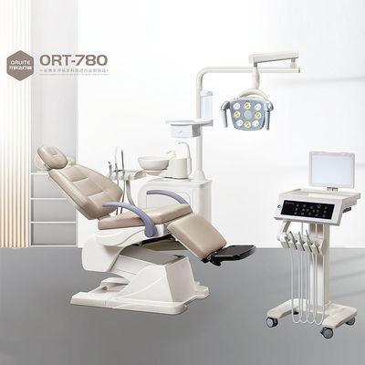 Unité électrique ergonomique de chaise dentaire 300W avec la lumière de lampe de chirurgie de LED