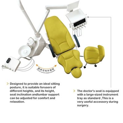 진료소를 위한 그림자 없는 전기 치과용 의자 고정되는 LED 외과용 램프