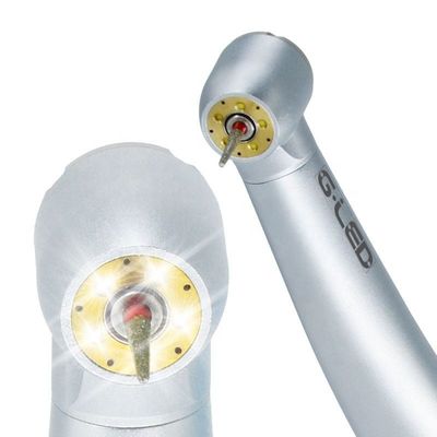 Pieza de mano dental de metal con luz LED y rodamiento cerámico práctico