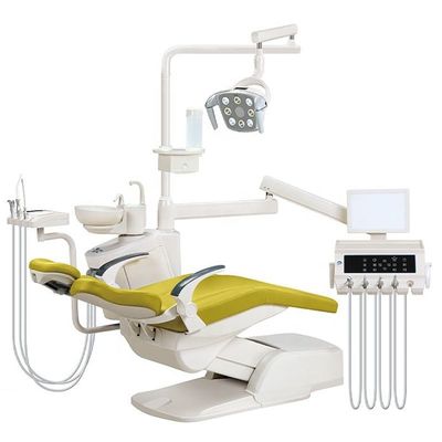 Unidade de cadeira oftálmica multicolorida removível, cadeira odontológica de três dobras e equipamento