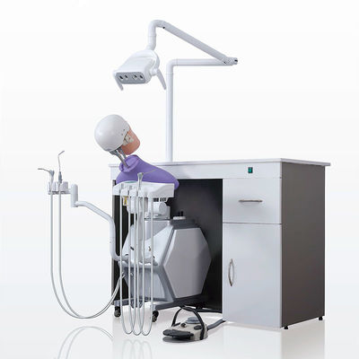 Unidade de simulador dental de cabeça fantasma armazenável multifuncional removível
