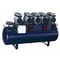 Compressor de ar dental portátil durável azul 180L sem óleo silencioso 1 a 10